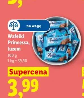 Wafelki Princessa luzem