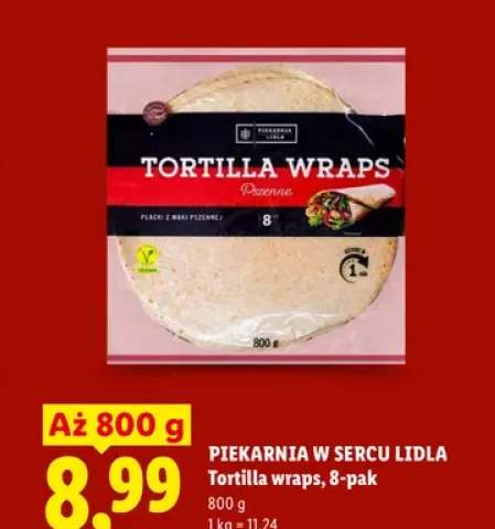 Tortilla wraps Piekarnia W Sercu Lidla 8-pak