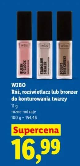 Róż do konturowania twarzy Wibo +2 warianty