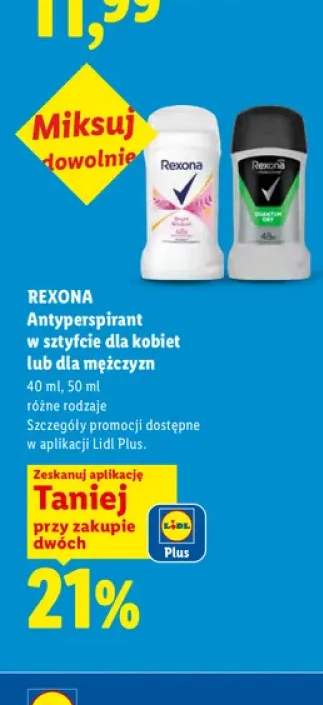 Antyperspirant w sztyfcie dla mężczyzn Rexona Quantum Dry +1 wariant