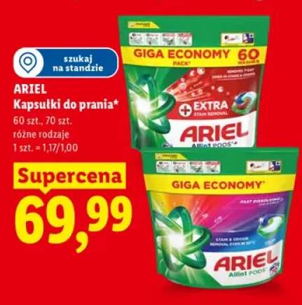 Kapsułki do prania Ariel 60 szt.