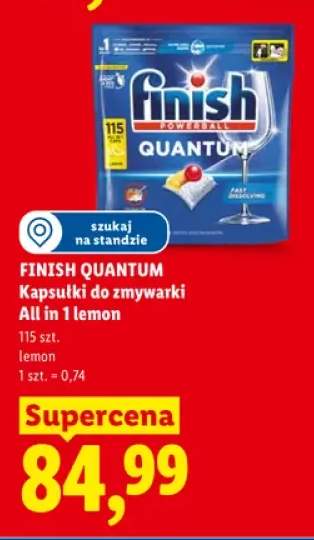 Kapsułki do zmywarki Finish Quantum All in 1 lemon