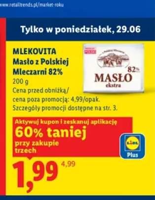 Masło z Polskiej Mleczarni 82% Mlekovita
