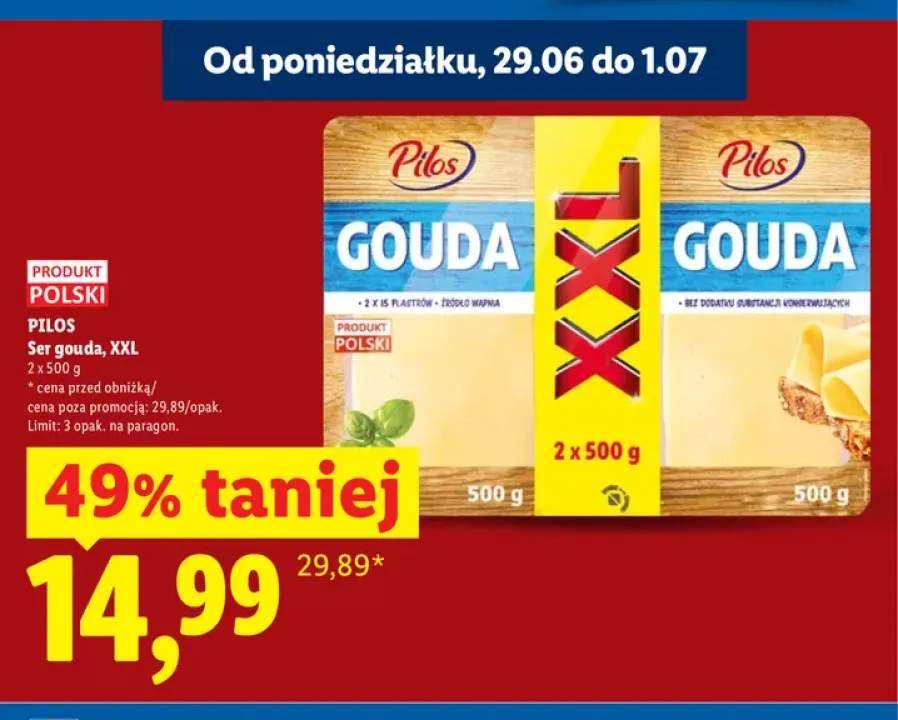 Ser gouda XXL Pilos 2-pak