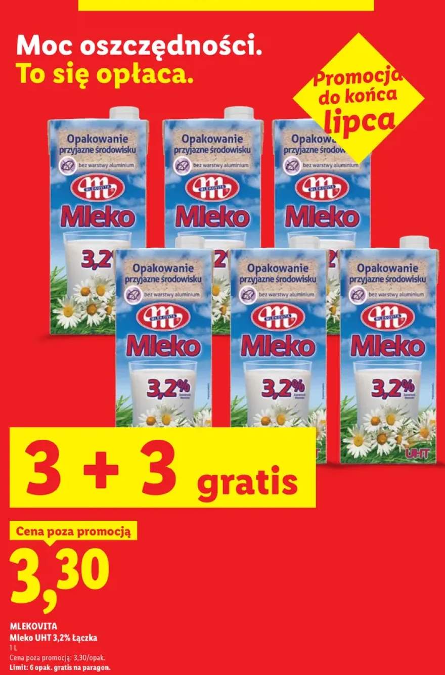 Mleko UHT Mlekovita Łączka 3,2%