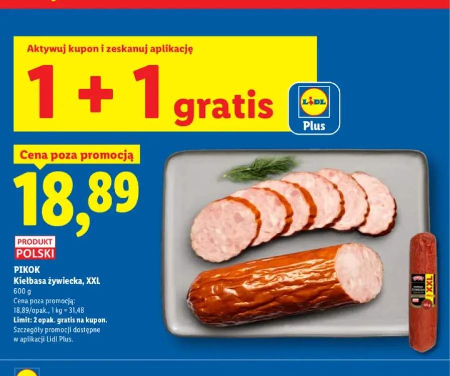 Kiełbasa żywiecka Pikok XXL