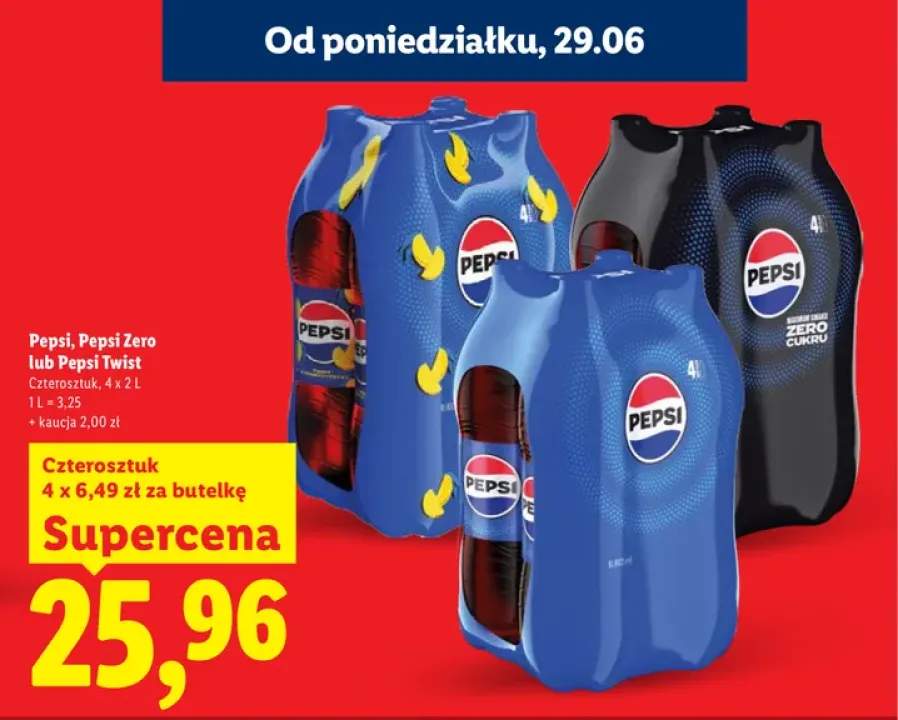 Napój cola Pepsi 4-pak +2 warianty