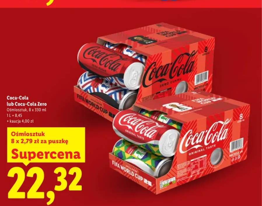 Napój cola Coca-Cola 8-pak +1 wariant