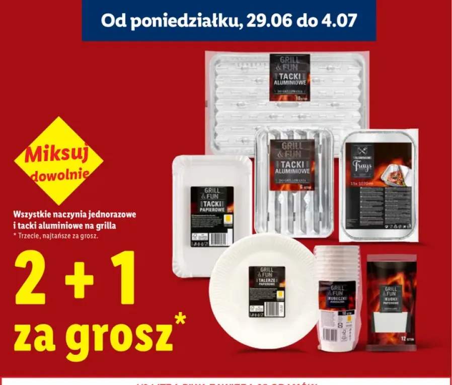 Naczynia jednorazowe i tacki aluminiowe na grilla Grill & Fun +7 wariantów
