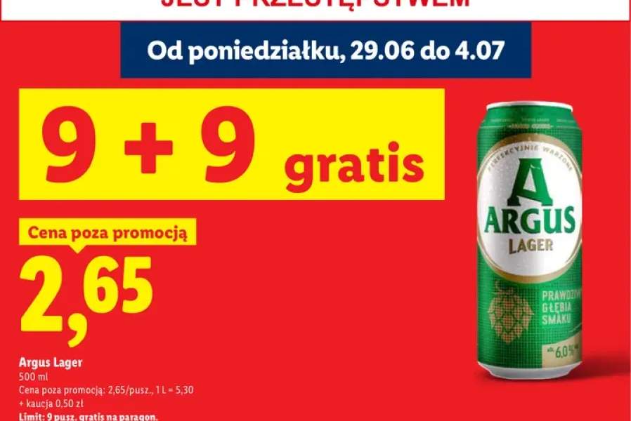 Piwo Argus Lager
