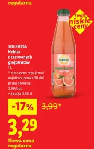 Nektar z czerwonych grejpfrutów Solevita