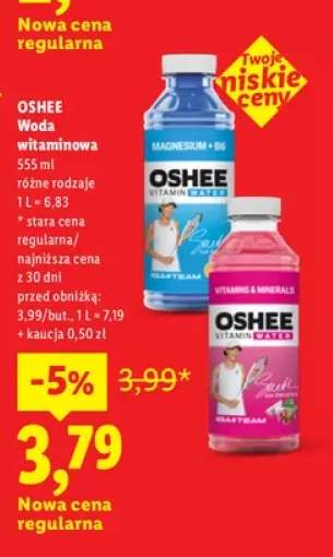 Woda witaminowa Oshee witaminy i minerały +1 wariant