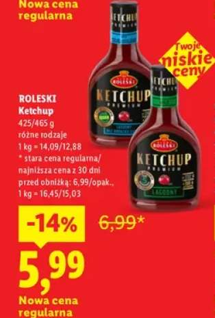 Ketchup pikantny Roleski +1 wariant