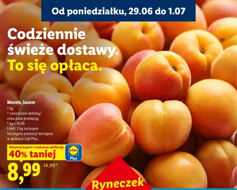 Morele luzem Ryneczek Lidla