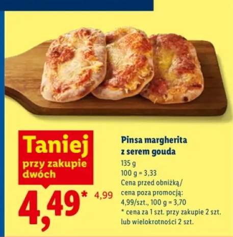 Pinsa margherita z serem gouda