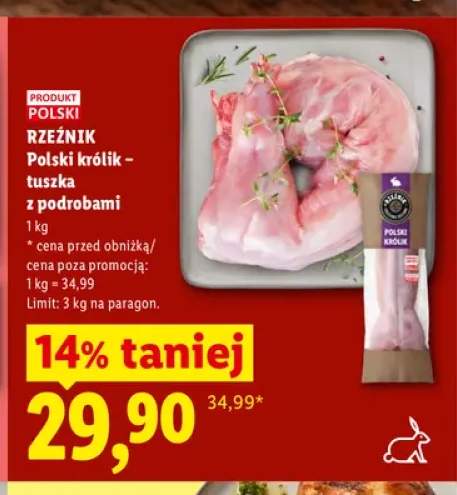 Tuszka z królika z podrobami Rzeźnik