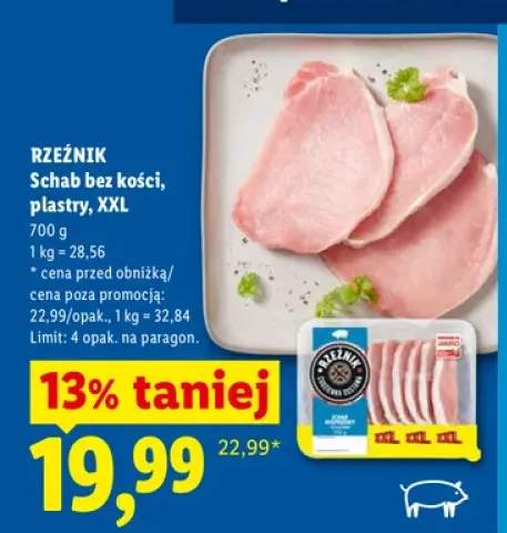 Schab bez kości plastry Rzeźnik XXL