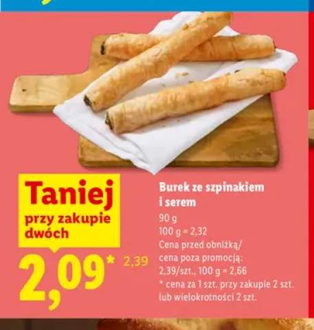 Burek ze szpinakiem i serem