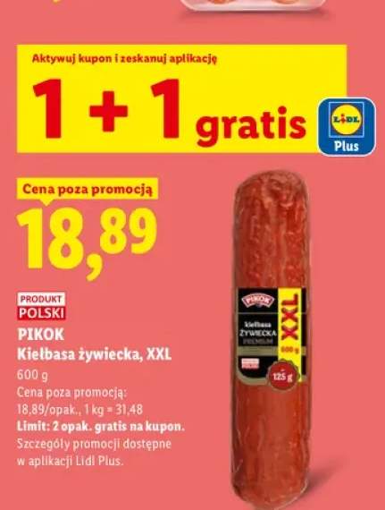 Kiełbasa żywiecka XXL Pikok