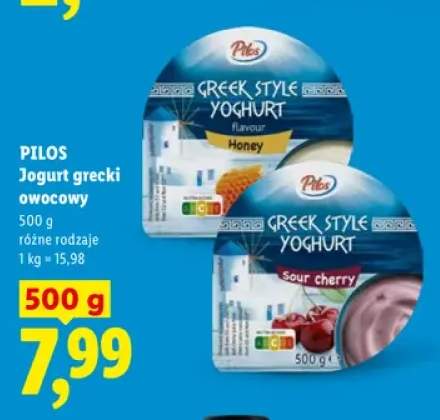 Jogurt grecki owocowy o smaku miodowym Pilos +1 wariant