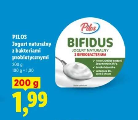 Jogurt naturalny z bakteriami probiotycznymi Bifidus Pilos
