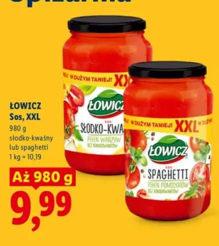 Sos słodko-kwaśny Łowicz XXL +1 wariant