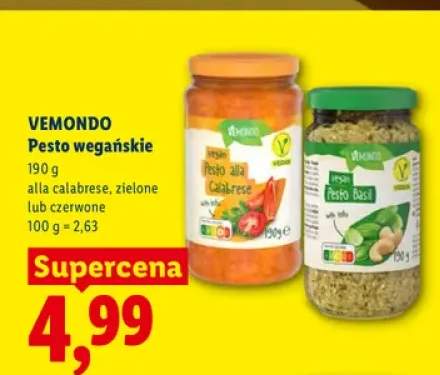 Pesto wegańskie Vemondo alla calabrese +2 warianty