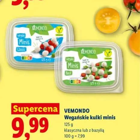 Wegańskie kulki minis Vemondo klasyczna +1 wariant