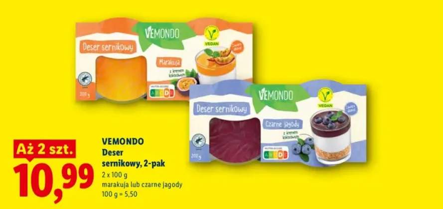 Deser sernikowy marakuja Vemondo 2-pak +1 wariant
