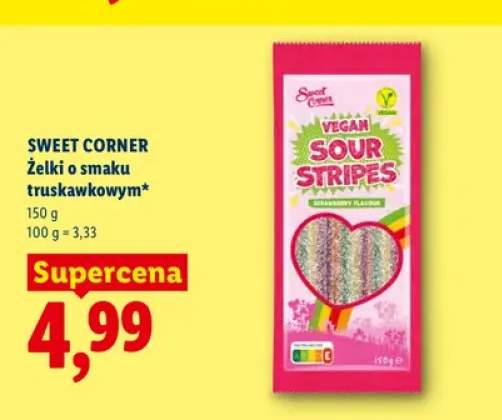 Żelki o smaku truskawkowym Sweet Corner