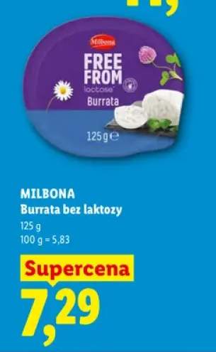 Burrata bez laktozy Milbona Free From