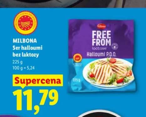 Ser halloumi bez laktozy Milbona Free From