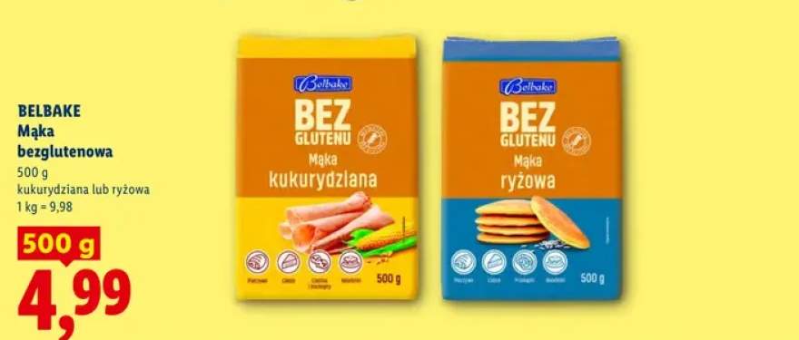 Mąka bezglutenowa ryżowa Belbake +1 wariant