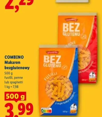 Makaron bezglutenowy fusilli Combino +2 warianty