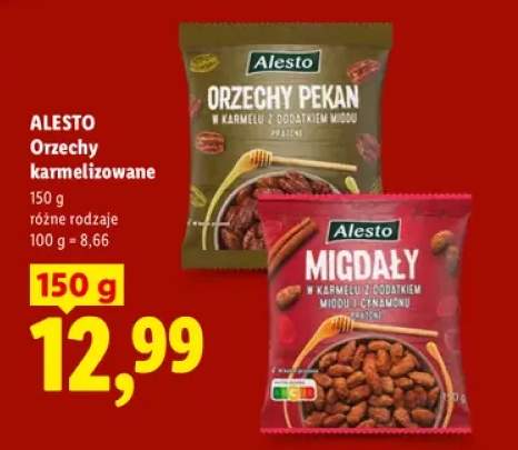 Migdały w karmelu z miodem i cynamonem Alesto +1 wariant