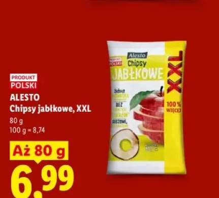 Chipsy jabłkowe Alesto XXL