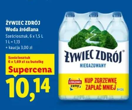 Woda źródlana Żywiec Zdrój niegazowana