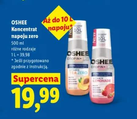 Koncentrat napoju zero Oshee Drop In Vitamin Tea Zero +1 wariant