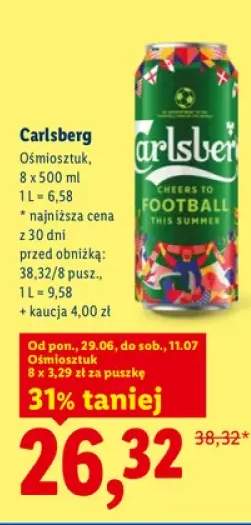 Piwo Carlsberg 8-pak