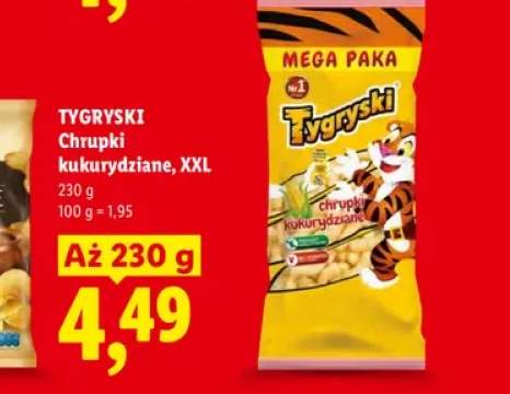 Chrupki kukurydziane XXL Tygryski