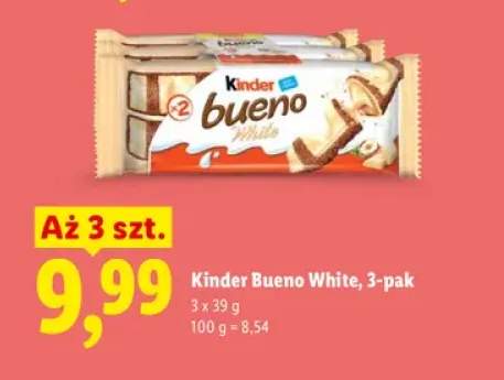 Wafelki Kinder Bueno White 3-pak