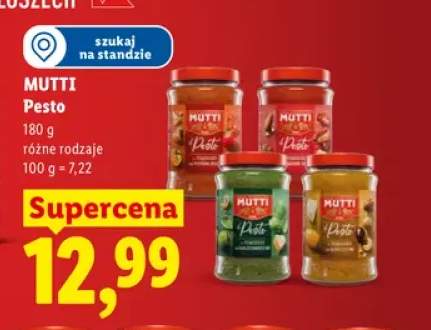 Pesto z czerwonych pomidorów Mutti +3 warianty