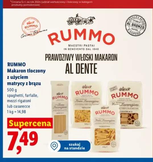 Makaron spaghetti Rummo +4 warianty