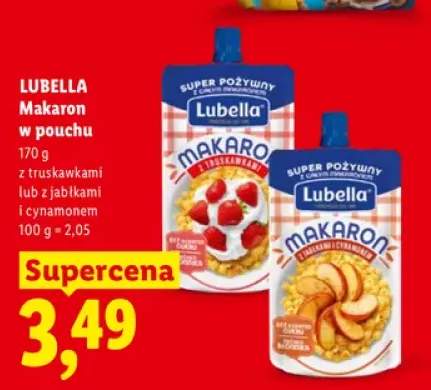 Makaron w pouchu Lubella z truskawkami +1 wariant