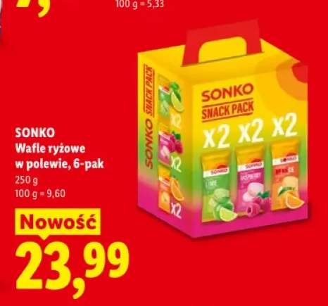 Wafle ryżowe w polewie Sonko 6-pak