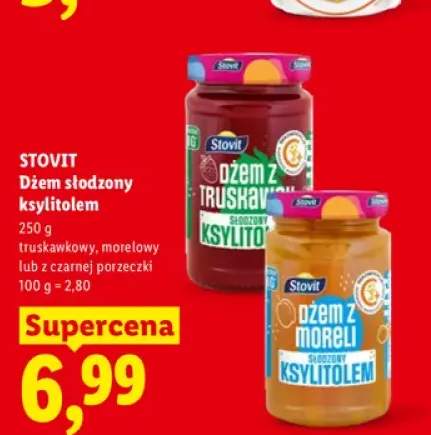 Dżem słodzony ksylitolem Stovit morelowy +2 warianty