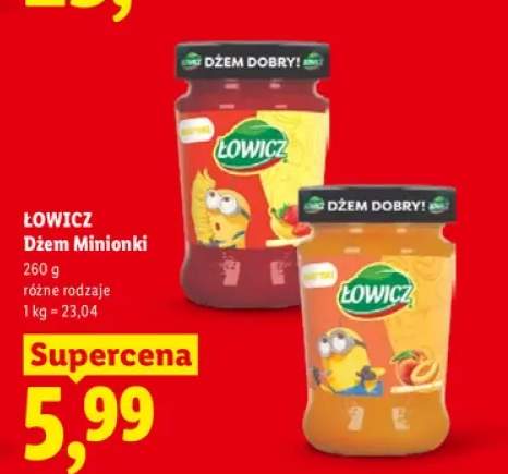 Dżem Łowicz Minionki brzoskwiniowy +1 wariant