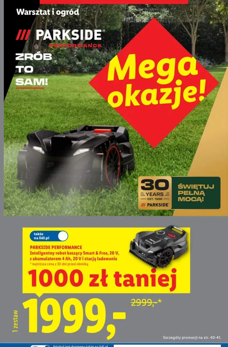 Inteligentny robot koszący Parkside Performance Smart & Free