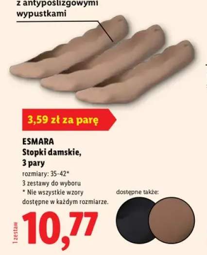 Stopki damskie Esmara 3-pak