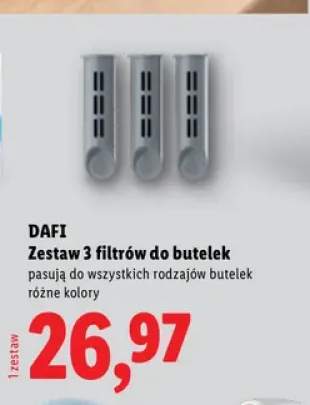 Zestaw 3 filtrów do butelek DAFI